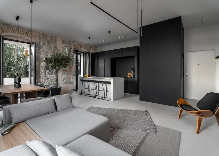 公寓 Architect's Seafront Flat 斯普利特